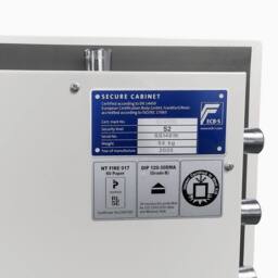 Phoenix Safe Company Phoenix Fortress PRO SS1461K Security Safe with Key Lock, 23 Liters in White - Size: 40 cm x 30 cm - thumbnail 6