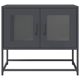 Berkfield Home TV Cabinet Anthracite 68x39x60.5 cm Cold-rolled Steel in Black - thumbnail 6