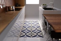 Artsy Mats Maroc Blue Vinyl Floor Mat 100x147cm - Size: Medium
