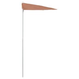 Berkfield Home Durable Garden Half Parasol with Pole 180x90 cm Terracotta - thumbnail 5