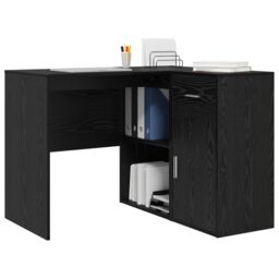 Berkfield Home Corner Desk Black Oak 102x88x75 cm Engineered Wood - Size: 102 x 88 x 75 cm - thumbnail 3