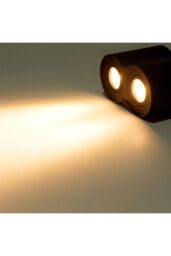 CGC Lighting 'Sasha' Black Twin Curved Ceiling Duo Down Spotlights - thumbnail 3