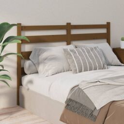 Berkfield Home Bed Headboard Honey Brown 206x4x100 cm Solid Wood Pine - Size: 206 x 4 x 100 cm