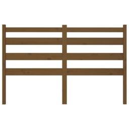 Berkfield Home Bed Headboard Honey Brown 206x4x100 cm Solid Wood Pine - Size: 206 x 4 x 100 cm - thumbnail 4
