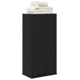 Berkfield Home Wall-mounted Cabinet Black Oak 32x20x67 cm Engineered Wood - Size: 32 x 20 x 67 cm - thumbnail 4