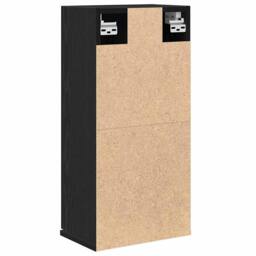 Berkfield Home Wall-mounted Cabinet Black Oak 32x20x67 cm Engineered Wood - Size: 32 x 20 x 67 cm - thumbnail 8