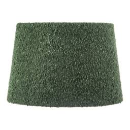 Happy Homewares Elegant Rich Forest Green Tapered Lampshade in Boucle Lamb Wool Fabric in Dark Green - Size: 12 inches - thumbnail 4
