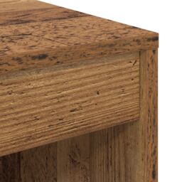 Berkfield Home Rustic Writing Desk Old Wood Finish Wood 80 x 40 x 76 cm in Brown - thumbnail 7