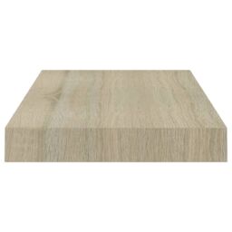 Berkfield Home Floating Wall Shelves 4 pcs Oak 40x23x3.8 cm MDF in Brown - thumbnail 6