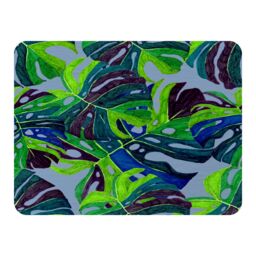 Benjamin Tate Design hand drawn exotic plants Designer Blanket in Natural - Size: 120 cm x 150 cm - thumbnail 1