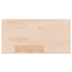 Berkfield Home Shelf Board 40x20x2.5 cm Untreated Solid Wood Oak in Brown - thumbnail 2