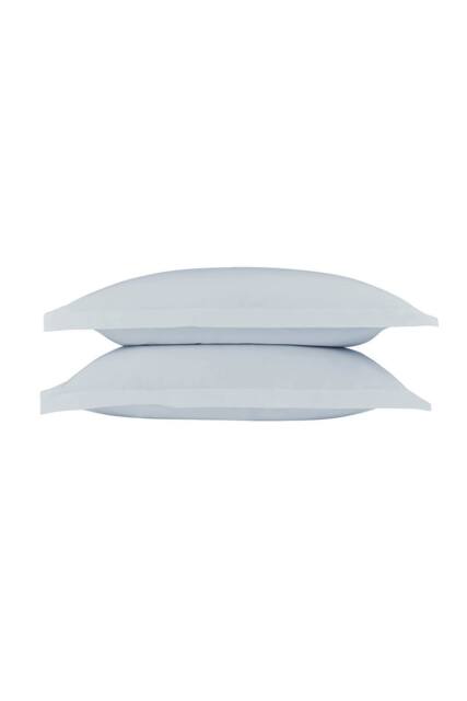 CHRISTY Pure Cotton Percale Oxford Pillowcase Pair in Pale Blue - image 1
