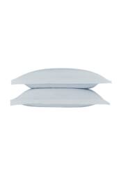 CHRISTY Pure Cotton Percale Oxford Pillowcase Pair in Pale Blue - thumbnail 1