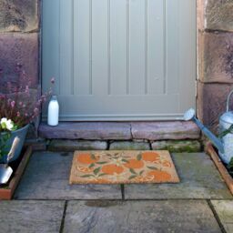 Artsy Mats Orange Pattern Coir Doormat (60 x 40cm) in Brown - Size: 40 cm x 60 cm - thumbnail 8