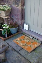 Artsy Mats Orange Pattern Coir Doormat (60 x 40cm) in Brown - Size: 40 cm x 60 cm - thumbnail 6