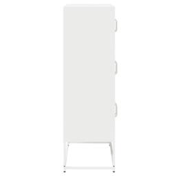 Berkfield Home Highboard White 68x39x123 cm Steel - Size: 68 x 39 x 123 cm - thumbnail 7