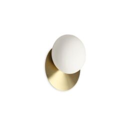 Netlighting NINFEA Round Flush Wall Lamp Brass in Yellow - thumbnail 1