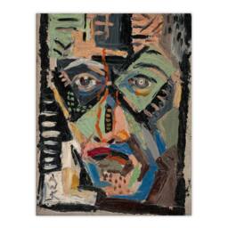 Artery8 Mans Face Abstract Painting Kubincan Framed Wall Art Print - Size: A3 - thumbnail 3