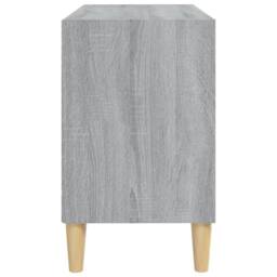 Berkfield Home TV Cabinet with Solid Wood Legs Grey Sonoma 69.5x30x50 cm - thumbnail 5