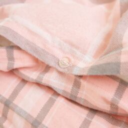 OHS Aspen 100% Brushed Cotton Duvet Cover with Pillowcase in Light Pink - Size: Single - thumbnail 4