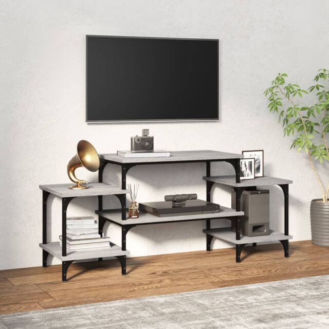 Berkfield Home TV Cabinet Grey Sonoma 117x35x52 cm Engineered Wood - Size: 117 x 35 x 52 cm - image 1