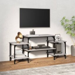 Berkfield Home TV Cabinet Grey Sonoma 117x35x52 cm Engineered Wood - Size: 117 x 35 x 52 cm - thumbnail 1