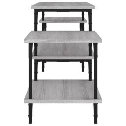 Berkfield Home TV Cabinet Grey Sonoma 117x35x52 cm Engineered Wood - Size: 117 x 35 x 52 cm - thumbnail 6