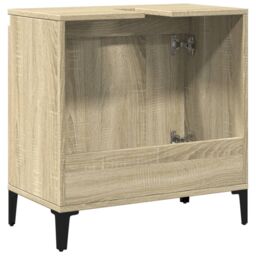 Berkfield Home Sink Cabinet Sonoma Oak 58x33x60 cm Engineered Wood in Brown - Size: 58 x 33 x 60 cm - thumbnail 6
