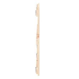 Berkfield Home Wall Headboard 204x3x60 cm Solid Wood Pine in Light Tan - Size: 204 x 3 x 60 cm - thumbnail 5