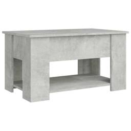 Berkfield Home Modern Coffee Table Concrete Grey 79x49x41 cm Engineered Wood - Size: 79 x 49 x 41 cm - thumbnail 5