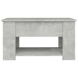 Berkfield Home Modern Coffee Table Concrete Grey 79x49x41 cm Engineered Wood - Size: 79 x 49 x 41 cm - thumbnail 6
