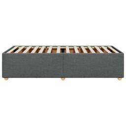 Berkfield Home Soft Bed Frame without Mattress Dark Grey¬†Single¬†Fabric in Dark Grey - Size: Single - thumbnail 5