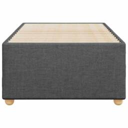 Berkfield Home Soft Bed Frame without Mattress Dark Grey¬†Single¬†Fabric in Dark Grey - Size: Single - thumbnail 4