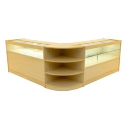 Monstershop Harmonia LED Shop Counter Set B1500, C1500 & LM60 - Maple in Beige - thumbnail 1