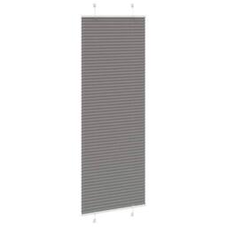 Berkfield Home Pleated Blind Anthracite 70x200 cm Fabric Width 69.4 cm Polyester in Dark Grey - thumbnail 1