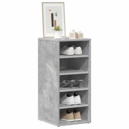 Berkfield Home Shoe Cabinets 2 pcs Concrete Grey 31.5x35x70 cm Engineered Wood - thumbnail 4