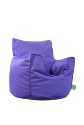 Bean Lazy Cotton Twill Purple Lilac Bean Bag Arm Chair Toddler Size - Size: Small - thumbnail 2