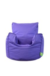 Bean Lazy Cotton Twill Purple Lilac Bean Bag Arm Chair Toddler Size - Size: Small - thumbnail 1