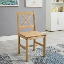MCC Direct Solid Wooden Kitchen Dining Table & 4 Chairs in Natural - thumbnail 5