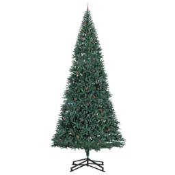 Berkfield Home Artificial Pre-lit Christmas Tree with Ball Set Green 500 cm - thumbnail 3