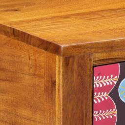 Berkfield Home Telephone Stand 35x35x75 cm Solid Wood Acacia in Brown - Size: 35 x 35 x 75 cm - thumbnail 8