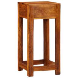 Berkfield Home Telephone Stand 35x35x75 cm Solid Wood Acacia in Brown - Size: 35 x 35 x 75 cm - thumbnail 7