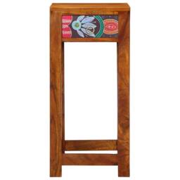 Berkfield Home Telephone Stand 35x35x75 cm Solid Wood Acacia in Brown - Size: 35 x 35 x 75 cm - thumbnail 5