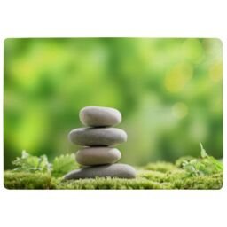 Benjamin Tate Design Rock Garden Stones Designer Rug in Natural - Size: Large - thumbnail 1