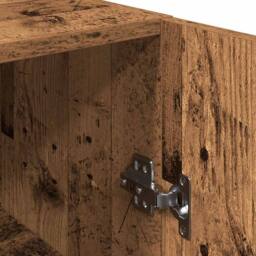 Berkfield Home TV Cabinet Old Wood 30.5x30x90 cm Engineered Wood in Brown - thumbnail 9