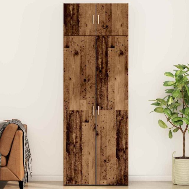 Berkfield Home Storage Cabinet Old wood 40 x 40 x 30 cm Engineered wood in Brown - image 1