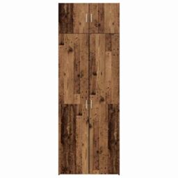 Berkfield Home Storage Cabinet Old wood 40 x 40 x 30 cm Engineered wood in Brown - thumbnail 8