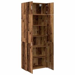 Berkfield Home Storage Cabinet Old wood 40 x 40 x 30 cm Engineered wood in Brown - thumbnail 5