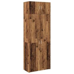 Berkfield Home Storage Cabinet Old wood 40 x 40 x 30 cm Engineered wood in Brown - thumbnail 2