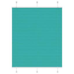 Berkfield Home Pleated Blind Petrol Green 105x100 cm Fabric Width 104.4 cm Polyester in Teal - thumbnail 2